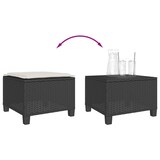 thumbnail of vidaXL 3-delige Bistroset met kussens poly rattan zwart