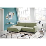 thumbnail of KAWOLA Ecksofa CARA Sofa Recamiere links Cord olivgrün