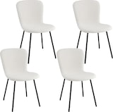 thumbnail of COSTWAY Set mit 4 Esszimmerstühlen, gepolsterte Küchenstühle mit Rückenlehne, gepolsterte Stühle ohne Armlehnen