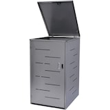 thumbnail of Décoshop26 - Copertura per bidoni della spazzatura da esterno per contenitori fino a 2 bidoni 116x71x98 cm acciaio inox 04_0005590