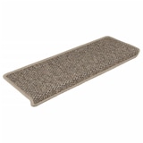 thumbnail of vidaXL Treppenmatten Selbstklebend Sisal 15 Stk. 65x21x4cm Dunkelbeige