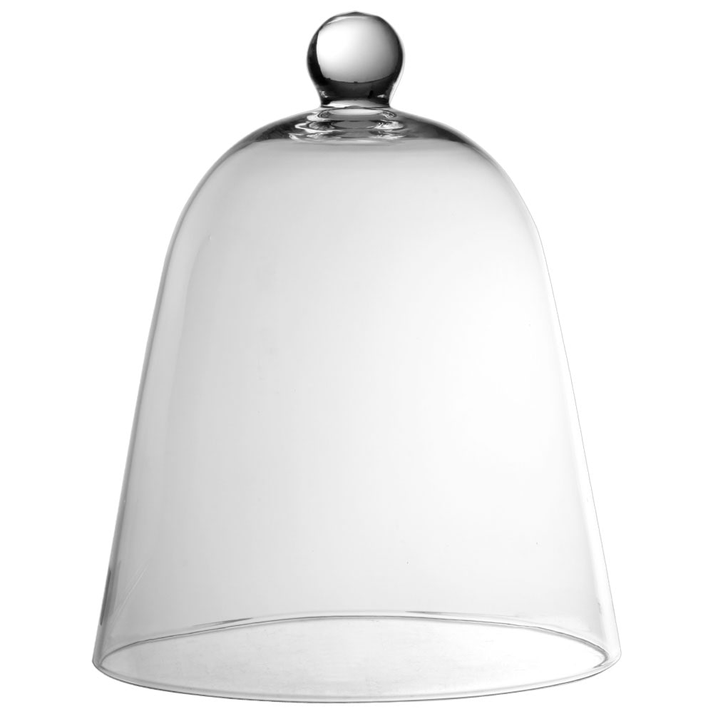 Avet Campainha para caixa ou prato de pastelaria vidro transparente diâmetro 24 cm altura 29 cm wz16-1240b