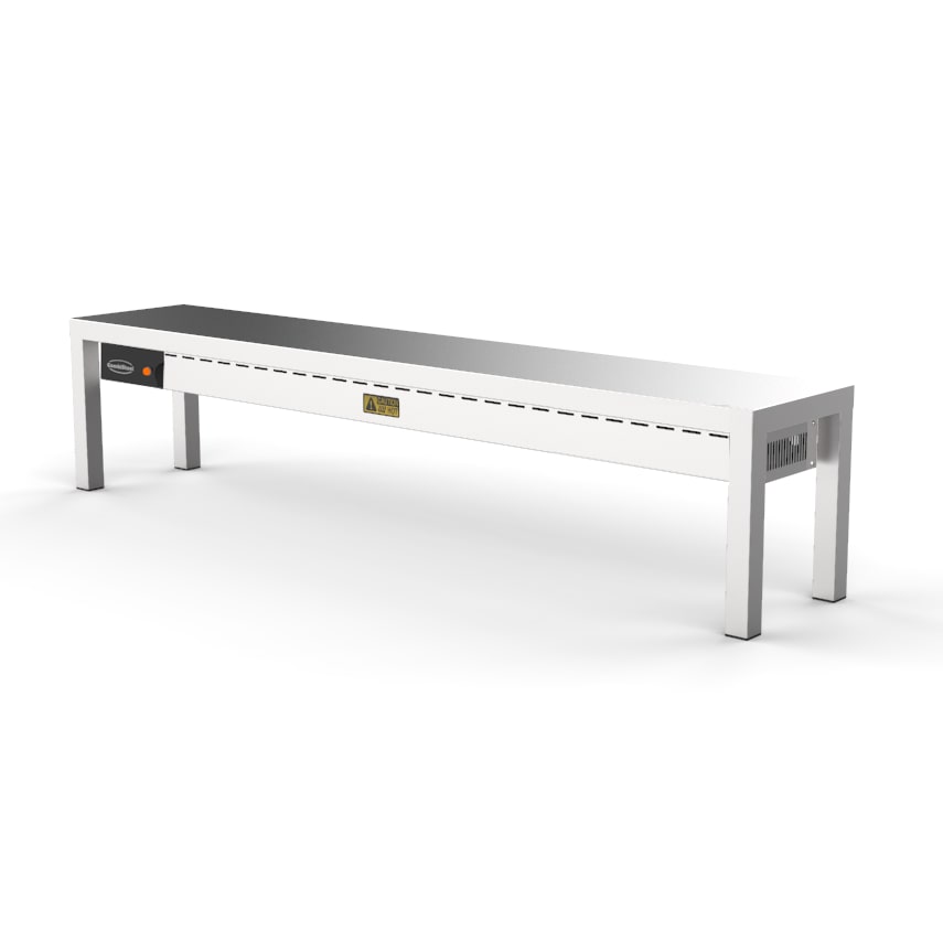 Unidad de encimera calefactada de cerámica, 1 etapa, 2000 W, 6 resistencias de 250 W