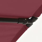thumbnail of Parasol de jardin et mât en aluminium 2x1,5 m rouge bordeaux Modèle Ombre Omega Plus
