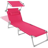 thumbnail of 2 Gartenliegen 4-stufig mit Kopfpolster  2pink