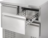 thumbnail of GastroHero Kühltisch Mini Edelstahl GN 1/1 1 Tür 2 Schubladen statische Kühlung +2 °C bis +8 °C 230 V Profi Gastronomie ECO 1/2 900x700x870 mm