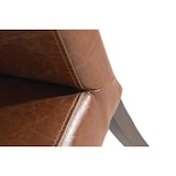 thumbnail of Chaise dossier haut en simili cuir Bolero marron patiné x2