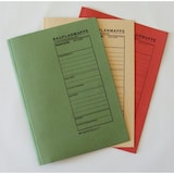 thumbnail of Bauplanhefter neutral B4 3 Blatt grün/beige/rot VE=3 Stück