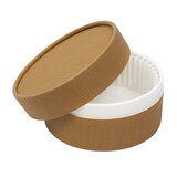 thumbnail of MONOUSO - Caja de Cartón Horneable con Molde para Tartas Kraft Ø13x7cm 500ml (5 Uds)
