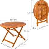 thumbnail of Mesa jardín redonda acacia 6 comensales Aktive