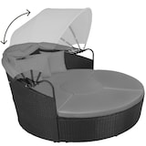 thumbnail of tectake Isla de ratán Santorini  Negro