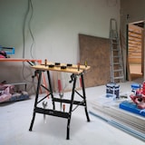 thumbnail of Banco de Trabajo Plegable con Abrazaderas Uso Doméstico Hierro MDF 70 kg 56x62x75 cm