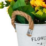 thumbnail of Relaxdays künstliche Sonnenblumen im Topf, 3er Set Kunstblumen wie echt, Kunstpflanzen, unechte Dekopflanzen, gelb/weiß