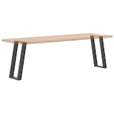 thumbnail of Helloshop26 - Juego de 2 patas de consola en forma de U 38 x 72 cm con nivelador ajustable diseño moderno en acero antracita 02_0057064