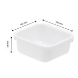 thumbnail of GILAC Cuvette carrée - 1 L - Blanc G605621