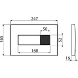 thumbnail of Alcadrain WC - Betätigungsplatte  mit Sensor (Batterieversorgung)  M370SB weiß
