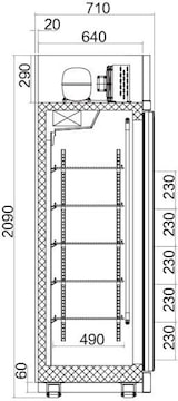 thumbnail of VISIOPLUS 250 4P GRIS / BLANC - Vitrines positives à groupe logé -LMC EUROCOLD - 4012030