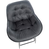 thumbnail of Lot de 2 Tabourets de bar Gibson avec Pieds en Métal Gris foncé/Tissu