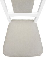 thumbnail of Gepolsterter Massivholz-Stuhl Küchenstuhl Esszimmerstuhl in taupe V-90.71-25WP03
