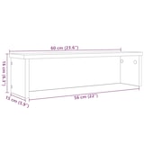 thumbnail of vidaXL Keukenrek stapelbaar 60x15x16 cm bewerkt hout wit