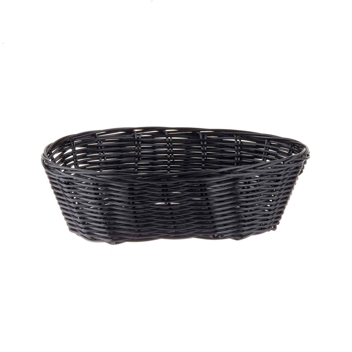TABLECRAFT - 2476/12 - Pack de 12 Uds - Canasta Ovalada - 25 x16.5 cm - Negro
