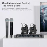 thumbnail of Système Microphone Sans Fil UHF 4 Canaux Pour Événements Et Concerts YONIS