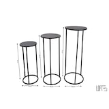 thumbnail of LOFT42 Set Plantentafels – Zwart – Metaal