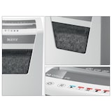 thumbnail of Leitz IQ, Distruggidocumenti Office P5, 10 fogli A4, Taglio micro, Sicurezza P5, Capacità 23 litri, Tecnologia anti-inceppamento, 80020000