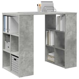 thumbnail of vidaXL Schreibtisch mit Regal Beton Grau 90 x 50 x 75 cm Holzwerkstoff