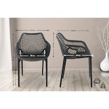 thumbnail of Set van 2 Tuinstoelen Air donkergrijs