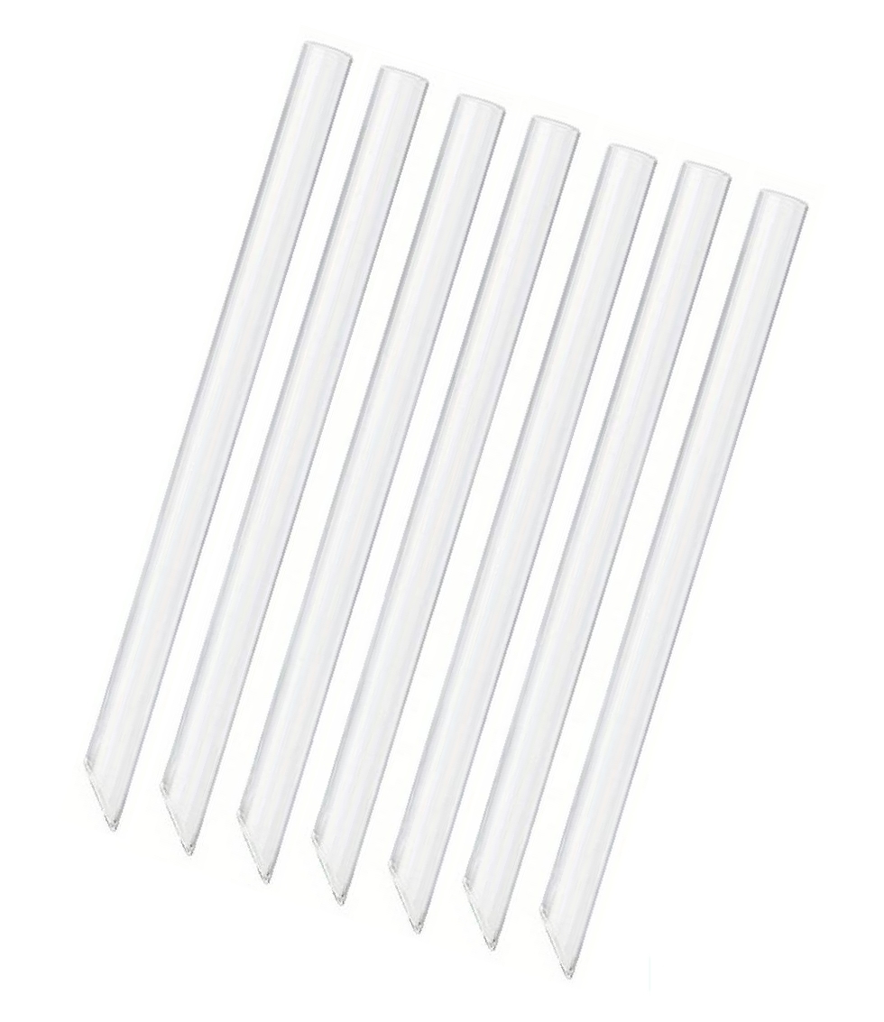 cwpack 200 MEHRWEG Strohhalme Bubble Tea Trinkhalme Plastik transparent 200*12 mm