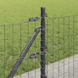thumbnail of vidaXL Zaun mit Pfosten Grau 0,6 x 50 m Stahl