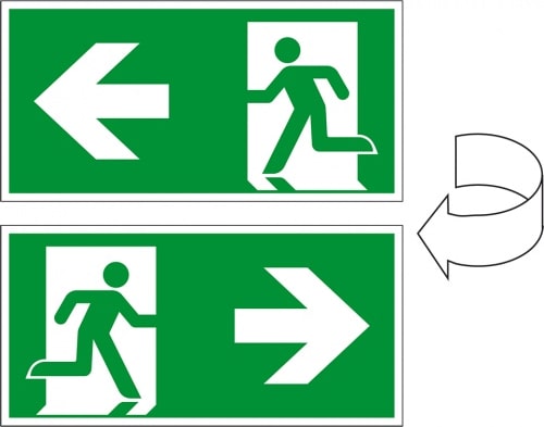 schild-i-xxl-rettungszeichen-rettungsweg-rechts-links-pfeil