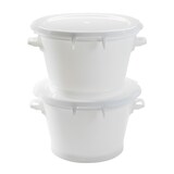 thumbnail of GILAC Couvercle plat pour conteneur rond HACCP 75 L et baquet 50 L - 75 L - Blanc G616421
