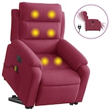 thumbnail of vidaXL Massagesessel mit Aufstehhilfe Elektrisch Weinrot Samt