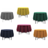 thumbnail of Gartentischdecke mit Fransen Tischdecke rund oval eckig Classic 130 cm rund gelb