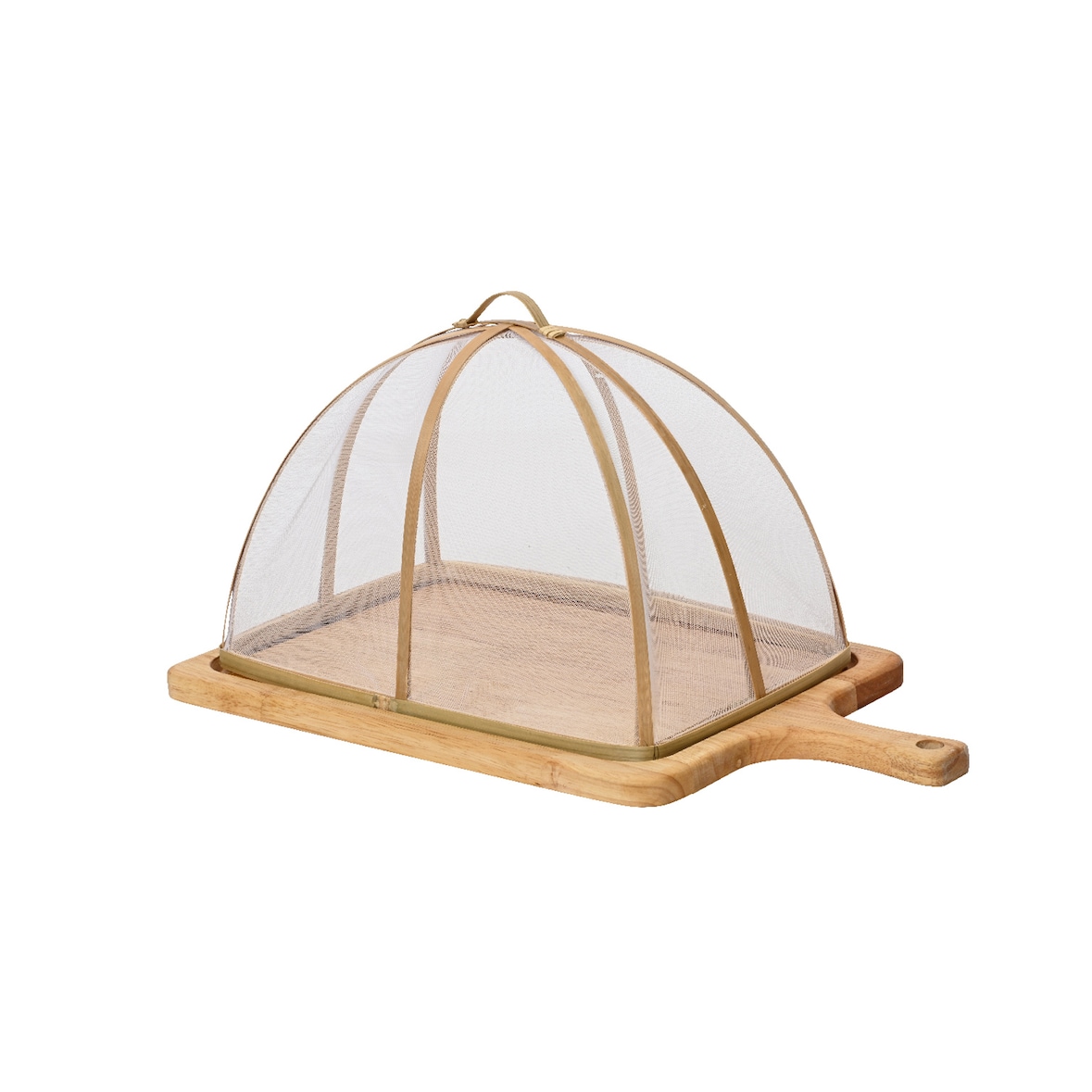 Schneidebrett 34x23cm Holz Akazie rechteckig Saftrille Fliegenhaube Küchenbrett Holzschneidebrett Vesperteller Holztablett Käsebrett Servierbrett