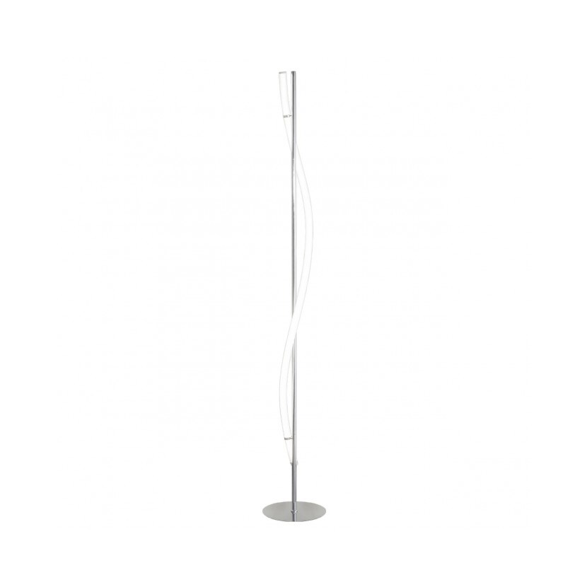 Lámpara de pie de la Colección Serpis en cromo.LED 34W 3325LM 4000K