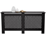 thumbnail of ECD Germany Heizkörperverkleidung Wabenmuster 152x19x82 cm Schwarz, MDF lackiert, Heizungsverkleidung Heizkörperabdeckung für Wohnzimmer &