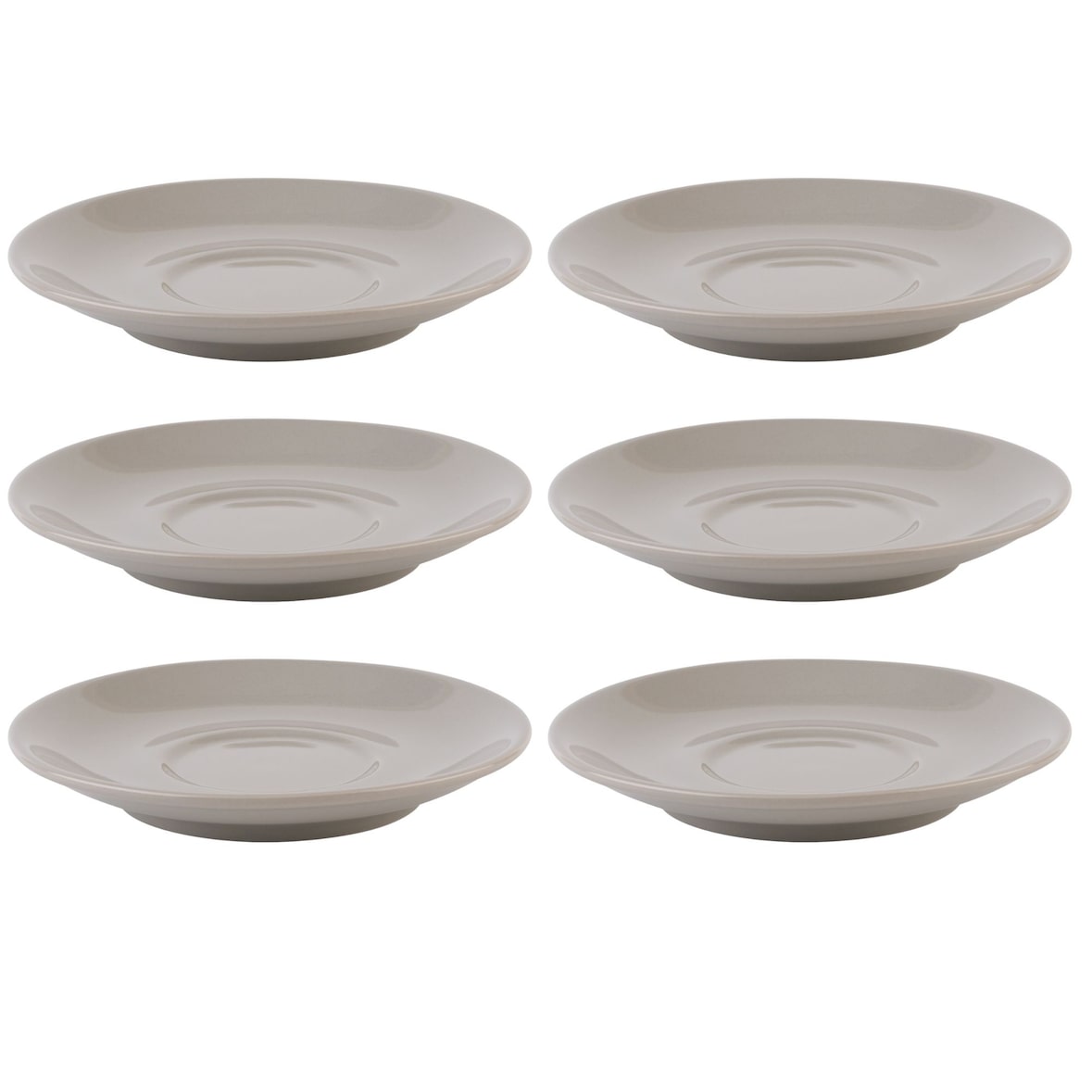 APS cappuccinomok Set van 6 Ø 15,5 cm, H: 2,5 cm, porselein, blauw