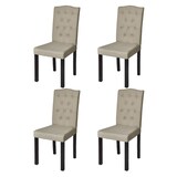 thumbnail of Sillas de comedor 4 unidades tela camel