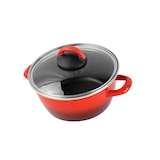 thumbnail of Magefesa Sfumatto Rosso - Cacerola Ø24cm con tapa de vidrio color rojo