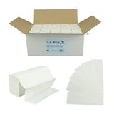thumbnail of Falthandtuch Paperdi, hochweiß, 100 % Zellstoff, 2-lagig, 23.7x24 cm, N-Falz (Interfalz), perforiert, 25x150=3.750 Tücher im Karton #AZ.802