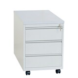 thumbnail of Lüllmann® Rollcontainer, Frontgriffleiste, 3 Schubladen, 620 x 460 x 790 mm, lichtgrau