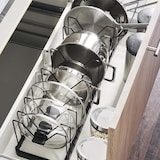 thumbnail of Yamazaki Kochtopf Deckelhalter Organizer Aufbewahrung Topf Deckel schwarz