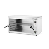 thumbnail of Hendi Salamander 800, gemaakt van roestvrij staal, met timer, thermostaat en indicatielampje.
