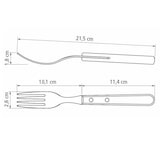 thumbnail of Tramontina Steakgabel JUMBO, 6 Stück, Edelstahl, Holzgriff FSC, spülmaschinenfest