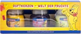 thumbnail of Haribo™ Duftkerzen Geschenkset, 3er Set Kerzen im Glas, je 85 g, Paraffinwachs, Geschenkidee, rot/gelb/lila