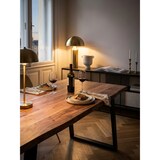thumbnail of Esszimmertisch 120x60x76 cm Akazie Massivholz / Metall Esstisch Baumkante, Küchentisch Massiv mit U-Beinen in Schwarz, Holztisch Speisetisch