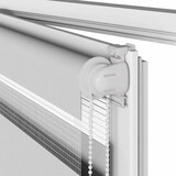 thumbnail of vidaXL Doppelrollo Hellgrau 60x150 cm Stoffbreite 55,9 cm Polyester